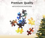 1000 Piece Cardboard Jigsaw Puzzles, Beautiful Christmas Puzzle - Every Piece Unique, Softclick Technology for 27x20 Inch
