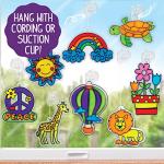 Made By Me Create Your Own Window Art, Paint Your Own Suncatchers, DIY Arts & Crafts Idea, Craft Kits for Kids, Crafts for Kids & Toddlers, Toddler Arts and Crafts