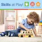 Melissa & Doug School Bus Wooden Play Set with 7 Play Figures