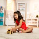 Melissa & Doug School Bus Wooden Play Set with 7 Play Figures