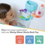 Nuby Wacky Waterworks Pipes Bath Toy - Baby Bathtub Toy with Interactive Features for Cognitive Development