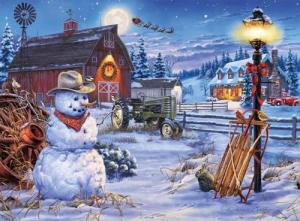 Buffalo Games - Darrell Bush - Country Christmas - 1000 Piece Jigsaw Puzzle For Adults -Challenging Puzzle Perfect for Game Nights - Finished Size is 26.75 x 19.75