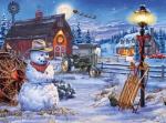 Buffalo Games - Darrell Bush - Country Christmas - 1000 Piece Jigsaw Puzzle For Adults -Challenging Puzzle Perfect for Game Nights - Finished Size is 26.75 x 19.75