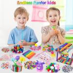 Sundaymot Arts and Crafts Supplies for Kids, 2000+Pcs DIY Craft Kits, Ages 6-10, Educational Preschool and Homeschooling Arts Programs, Children Craft Kits, Christmas Gifts for Boys and Girls.