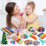 Sundaymot Arts and Crafts Supplies for Kids, 2000+Pcs DIY Craft Kits, Ages 6-10, Educational Preschool and Homeschooling Arts Programs, Children Craft Kits, Christmas Gifts for Boys and Girls.