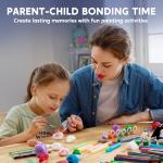 Rock Painting Kit- Glow in The Dark Rock Kit, Arts and Crafts for Kids Ages 6-12, Art Supplies Toy , Kids Craft Paint Kits, Arts & Crafts for Boys Girls Birthday Party Gift Toy