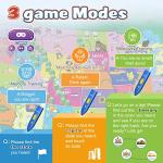 Qiaojoy V2 Interactive Kids Map Bilingual United States Map for Kids Learning, Educational Talking USA Map Poster Geography Games Personalized Kid Toys for Boys & Girls Ages 3-12.