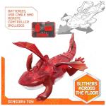 HEX Bots Remote Control Dragon, Rechargeable Robot Dragon Toys for Kids, Adjustable Robotic Dragon Figure Toys for Boys & Girls Ages 4 & Up, Red