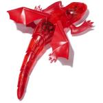 HEX Bots Remote Control Dragon, Rechargeable Robot Dragon Toys for Kids, Adjustable Robotic Dragon Figure Toys for Boys & Girls Ages 4 & Up, Red