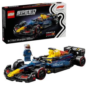 LEGO Speed Champions Oracle Red Bull Racing RB20 F1 Race Car Model Kits - Building Set for Adults, Ages 18+ with Realistic Features - Red Bull DIY Crafts for Display - Gift Idea for F1 Fans - 77243