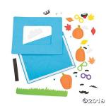 Funny Face Pumpkin Photo Frame Craft Kit - 12 - Crafts for Kids and Fun Home Activities
