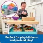Learning Resources Smart Snacks Shape Sorting Cupcakes - Toddler Girl And Boys Toys, Play Food, Toy Kitchen Accesories, Fine Motor Skills, Preschool Montessori, Shape Sorter , Kids Birthday