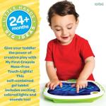Crayola Toddler Touch Lights, Musical Sensory Toys for Toddlers, Holiday, Light Up Drawing Pad, Mess Free Painting, Travel Activity, 2+