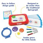 Spirograph Jr. — Jumbo Sized Gears Classic Retro Toy For Spiral Drawing Art Design Toy Kit for Smaller Hands — For Kids Ages 3 and Up