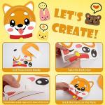 MDCGFOD 16 Pack Arts and Crafts for Kids, Toddler Crafts Animal Paper Plate Art Kit Gift for 3 4 5 6 Year Old Boys Girls DIY Kids for Birthday Party Favor Preschool Classroom Party Games