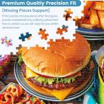 500 Piece Puzzle for Adults, Hamburger Jigsaw Puzzles, Youths Favorite Foods Puzzles 500 Pieces, Birthday and Barious Holiday Party for Family Kids and Adult, Funny Puzzle for Adults, 20.5x15 in