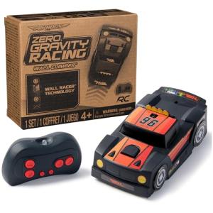 Air Hogs, Zero Gravity Racing Wall Climber, USB-C Rechargeable Wall Racer Truck, Black Indoor RC Car, Over 4-Inches, Kids Toys for Ages 4 and up
