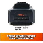 Air Hogs, Zero Gravity Racing Wall Climber, USB-C Rechargeable Wall Racer Truck, Black Indoor RC Car, Over 4-Inches, Kids Toys for Ages 4 and up