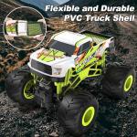 Scientoy Remote Control Car, 20KM/H Monster Truck Toys for Ages 5-7, 1:16 Scale All Terrain RC Cars for Boys & Girls Age 4-7, 2.4Ghz Off Road RC Truck, Christmas Birthday Gift for Kids