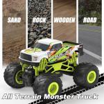 Scientoy Remote Control Car, 20KM/H Monster Truck Toys for Ages 5-7, 1:16 Scale All Terrain RC Cars for Boys & Girls Age 4-7, 2.4Ghz Off Road RC Truck, Christmas Birthday Gift for Kids