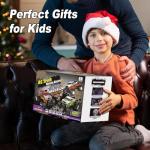 Scientoy Remote Control Car, 20KM/H Monster Truck Toys for Ages 5-7, 1:16 Scale All Terrain RC Cars for Boys & Girls Age 4-7, 2.4Ghz Off Road RC Truck, Christmas Birthday Gift for Kids