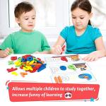 KMUYSL Learning Toys for 3 4 5 6 Years Old Boys and Girls - See & Spell CVC Word Builders with Alphabet Cards for Kids, Preschool Learning Activities Toys, Idea Birthday Gifts for Age 3-5 4-6 Kids
