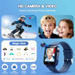 Smart Watch for Kids with 26 Puzzle Games, HD Touch Screen Kids Watch, Camera, Music Player, Alarm Clock, Calculator, Pedometer, Learn Card - 12/24hr Toys for Age 3-12 Year Old, Birthday Gift for Boys