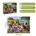 500 Pieces Puzzles for Adults–Dogs Jigsaw Puzzle for Adults Children Elderly–Recycled Paper Puzzle 500 Pieces–Challenging Family Activity Game Gift for Family Friends Men Women Seniors (21x15in)