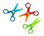 Crayola Toddler Safety Scissors (3pk), Blunt Tip Training Scissors for Preschool Learning Activities, Right & Left Handed, Toddler Arts & Crafts Essentials