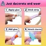 PURPLE LADYBUG Mermaid Headband Kit - Mermaid Gifts for Girls 4-6, Girl Toys and Crafts for Girl Ages 6-8, Birthday Gift, Hair Accessories for Girls, Christmas Gifts