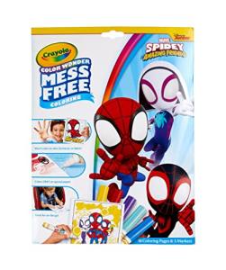 Crayola Spiderman Color Wonder Coloring Set, 18 Spiderman Mess Free Coloring Pages for Toddlers, Spiderman Toys, Gifts for Kids