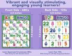 Party Hearty Alphabet and Number, ABC and 123 Bingo Board Game for Kindergarten and Preschool Kids Learn to Read Fun 2 Versions for Ages 4 and Up (Animal Edition)