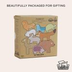 Le Toy Van - Wooden Petilou Forest Stacker Puzzle & Bag Educational Balancing Activities Toy | Great Gift for Kids and Toddlers | Suitable for Age 18+ Months Old