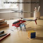 SYMA S107H-E RC Helicopter for Kids 8-12 and Beginners, Remote Control Helicopter with Altitude Hold, 2 Speed Modes, Whole Alloy Toy for Boys Girls Indoor Gift