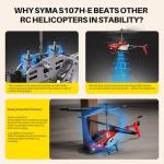 SYMA S107H-E RC Helicopter for Kids 8-12 and Beginners, Remote Control Helicopter with Altitude Hold, 2 Speed Modes, Whole Alloy Toy for Boys Girls Indoor Gift