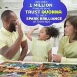 QUOKKA 100 Piece Puzzles for Kids Ages 4-6 - 4 Jigsaw Puzzles for Kids Ages 6-8 - Search and Find Game with Animals, Dinosaurs for Childrens 5-8 - Learning Educational Toys for Boys and Girls 8-11