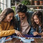 White Mountain Christmas House Jigsaw Puzzle Christmas Puzzles 1000 Pieces for Adults and Families