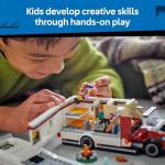 LEGO City Holiday Adventure Camper Van Building Toy Set - Vacation Toy for Kids, Boys and Girls, Ages 6+ - Includes 3 Minifigures and Accessories - Gift Idea for Birthdays & Holidays - 60454