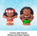 Fisher-Price Little People Toddler Toy Disney Princess Moana & Maui’s Canoe Sail Boat with Figures for Pretend Play Ages 18+ Months​