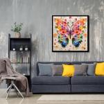 Butterfly Puzzles for Adults 1000 Pieces, Challenging Colorful Flower Butterflies Puzzles with Paper Art, Difficult Animal Plant Jigsaw Puzzles for Adults