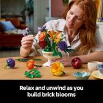 LEGO Botanicals Flower Arrangement Artificial Flowers Building Set - Decor for Table Display - Gift for Birthdays - Unique Bouquet for Adults, Ages 18+ - 10345