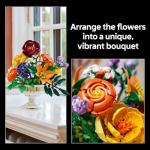 LEGO Botanicals Flower Arrangement Artificial Flowers Building Set - Decor for Table Display - Gift for Birthdays - Unique Bouquet for Adults, Ages 18+ - 10345