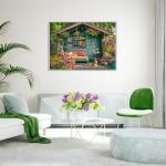 TangMosaic 1000 Piece Puzzle for Adults, Flower House Jigsaw Puzzle, Family Puzzles Game, Interlock Perfectly No Dust, Home Decoration Puzzle, Gift for Christmas Valentine Parents