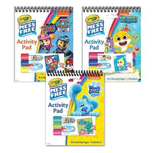 Crayola Nickelodeon Color Wonder Activity Pad Bundle (3 Pack), Toddler Stocking Stuffer, Mess Free Coloring Set for Kids, Holiday & Christmas Gifts for Kids, 3+
