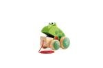 Hape Frog Pull-Along | Wooden Frog Fly Eating Pull Toddler Toy, Bright Colors
