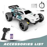 Tecnock RC Cars Remote Control Car for Kids, 1:18 Scale 20 KM/H 2WD Offroad Buggy, 2.4GHz RC Racing Car with USB-C Easy Charging & 50 Mins Playtime, Toys Gifts for Boys & Girls