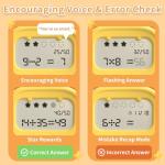 alilo Math Games for Kids Ages 5-12, Portable Math Toys for Practicing Addition, Subtraction, Multiplication and Division, Fun Educational Toy with 5 Modes, 19 Math Games, and 50K Math Questions