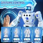 BAZOLOTA Robot Toys for Kids, Programmable Remote Control Robot with Walking, Sliding, Singing and Dancing, RC Gesture Sensing Control Smart Robots for Age 3-12 3-5 Kids Christmas Birthday