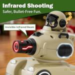 bessome 2 Pack Cute Cartoon Remote Control Battle Tanks with Laser tag|Hobby RC Cars Shoot to Ejected Out|Military Army Toys for 6 7 8 Year Old Boys Girls | Christmas Birthday Gifts for 8-12