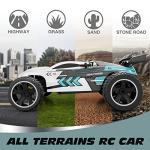 Tecnock RC Cars Remote Control Car for Kids, 1:18 Scale 20 KM/H 2WD Offroad Buggy, 2.4GHz RC Racing Car with USB-C Easy Charging & 50 Mins Playtime, Toys Gifts for Boys & Girls